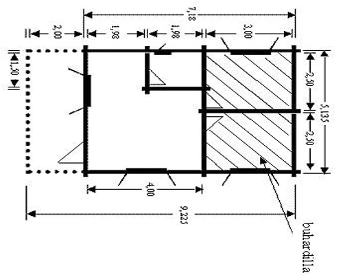Plano 1 Casa de Madera Andalucía