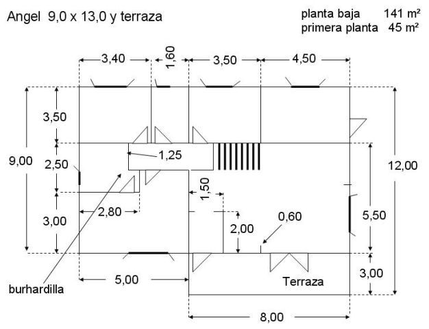 Plano 2 Casa de Madera Angel