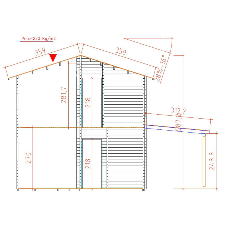 Plano 3 Casa de Madera Bolaños