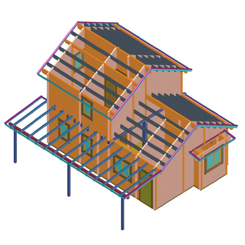 Plano 3 Casa de Madera Bolaños