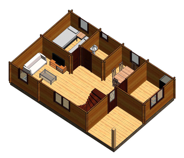 Plano 3 Casa de Madera Bolaños II