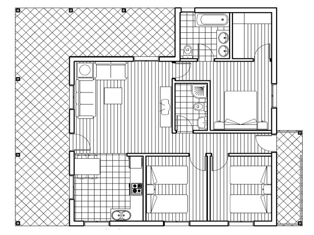 Plano 3 Casa de Madera Córdoba