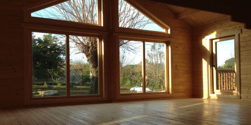 Interiores Casas de Madera Francia