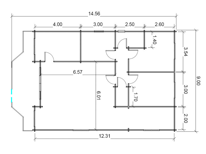 Plano 1 Casa de Madera Fresno de la Vega