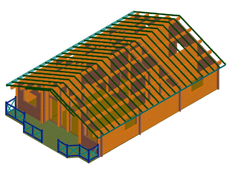 Plano 3 Casa de Madera Fresno de la Vega