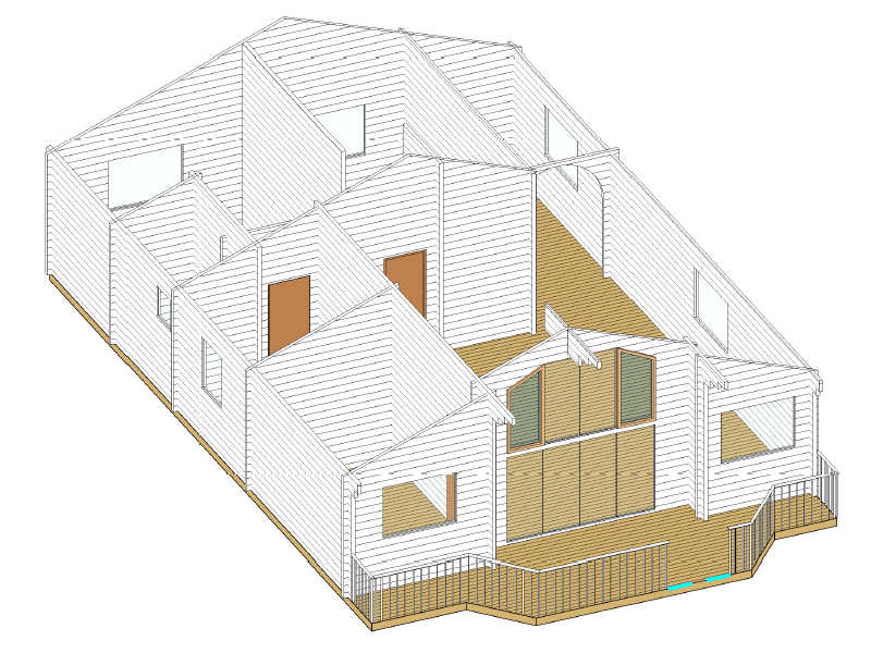 Plano 4 Casa de Madera Fresno de la Vega