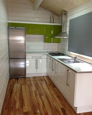 Interiores Casas de Madera Fresno