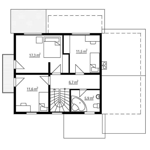 Plano 2 Casa de Madera Galicia