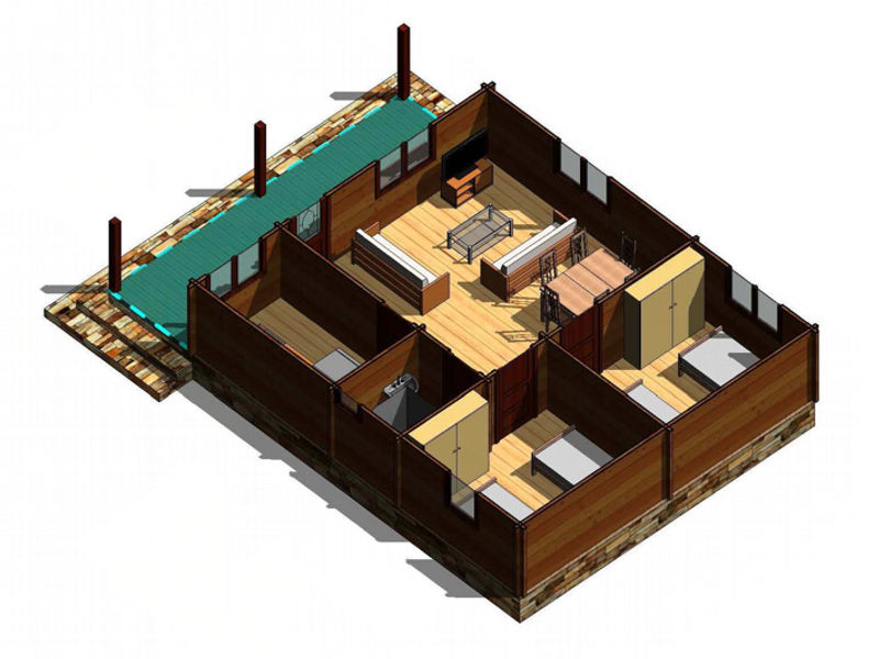 Plano 4 Casa de Madera Galicia