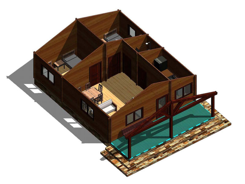 Plano 2 Casa de Madera Galicia