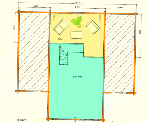 Plano 2 Casa de Madera Gerda