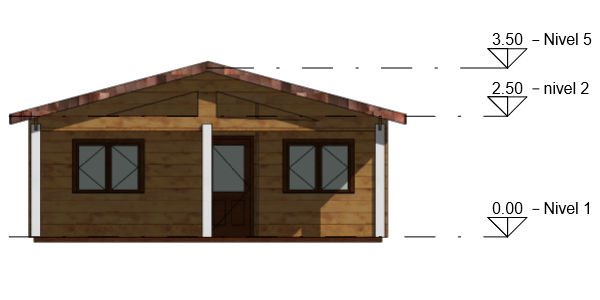 Plano 1 Casa de Madera Girona