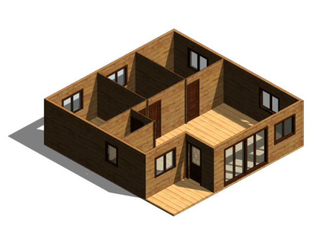 Plano 3 Casa de Madera Granada