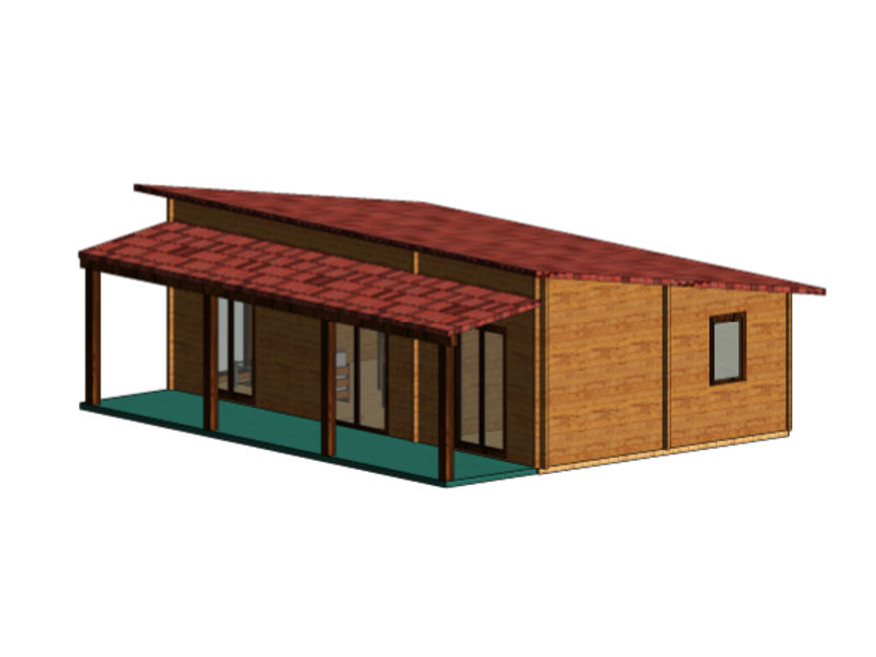 Plano 3 Casa de Madera Heidi