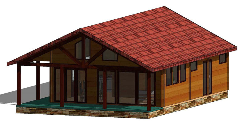 Plano 2 Casa de Madera Irrueta