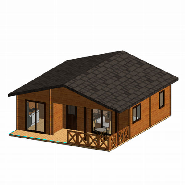 Plano 3 Casa de Madera Kristy 2020