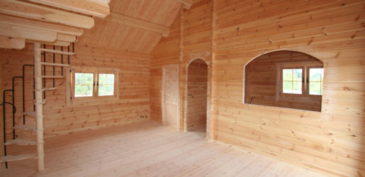 Interiores Casas de Madera Lindau