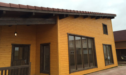 Interiores Casas de Madera Londres Fresno