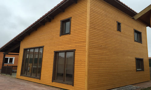 Interiores Casas de Madera Londres Fresno