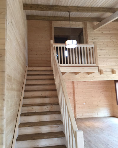 Interiores Casas de Madera Londres Fresno