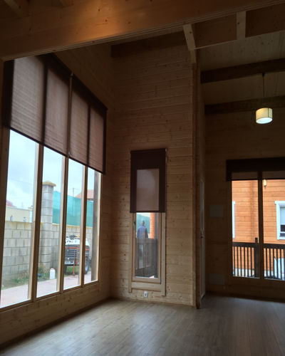 Interiores Casas de Madera Londres Fresno