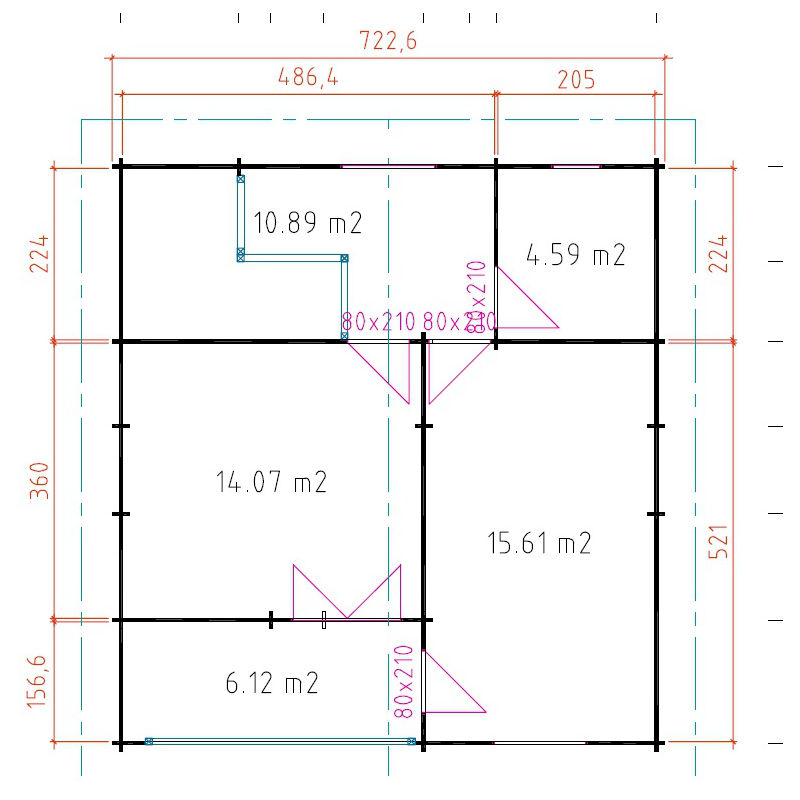 Plano 2 Casa de Madera Marta III