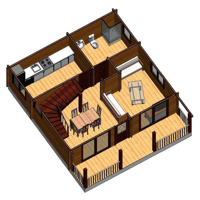 Plano 3 Casa de Madera Marta II