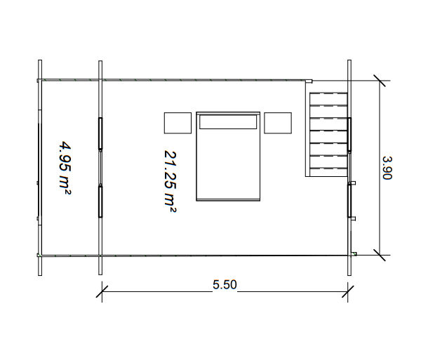 Plano 2 Casa de Madera Nahia