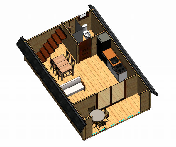 Plano 4 Casa de Madera Nahia