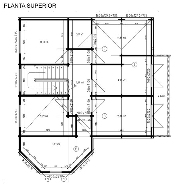 Plano 2 Casa de Madera Páramo