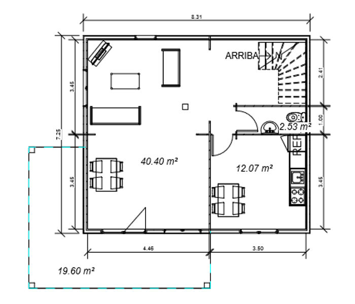 Plano 2 Casa de Madera Paris