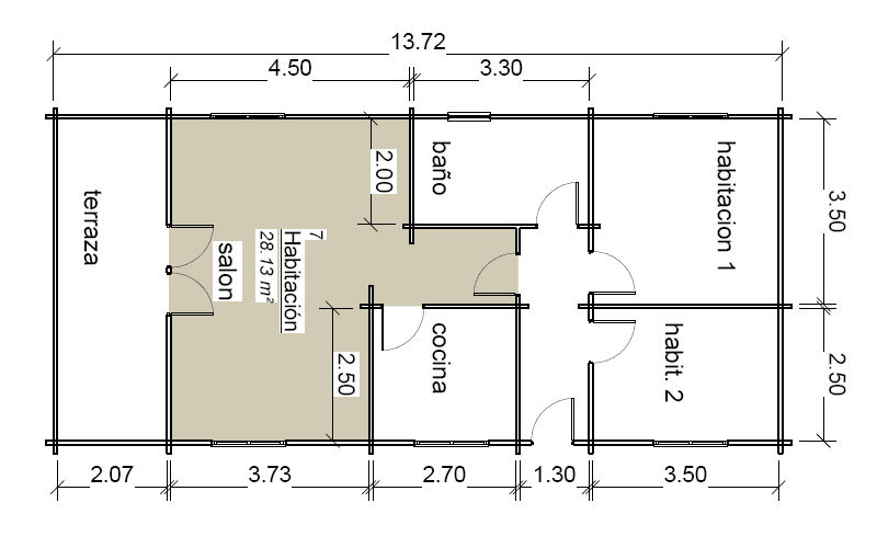 Plano 1 Casa de Madera Toni
