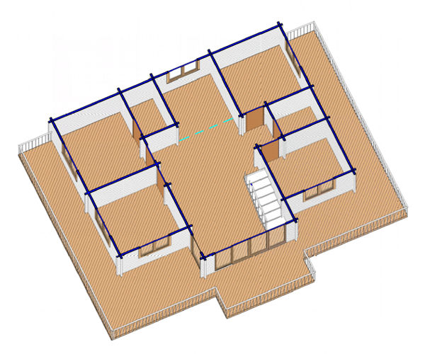 Plano 1 Casa de Madera Valencia