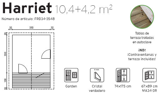 Detalles Casetas Harriet